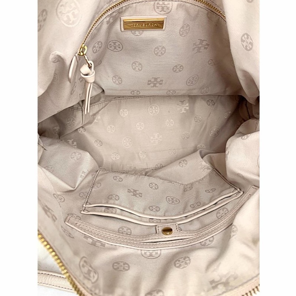 Tory Burch Fleming Quilted Leather Tote in Bedrock - Picture 7 of 15